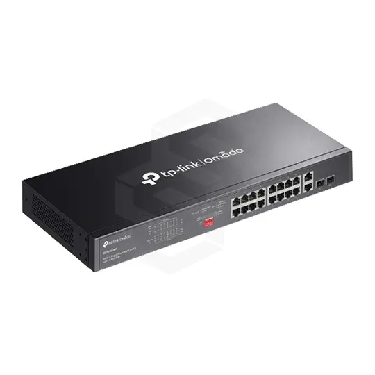 SWITCH 18 PUERTOS, 16 POE+ GIGABIT + 2 NON-POE GIGABIT + 2 SFP GIGABIT NO-ADMINISTRABLE