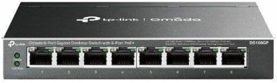 SWITCH 8 PUERTOS POE+ GIGABIT NO-ADMINISTRABLE