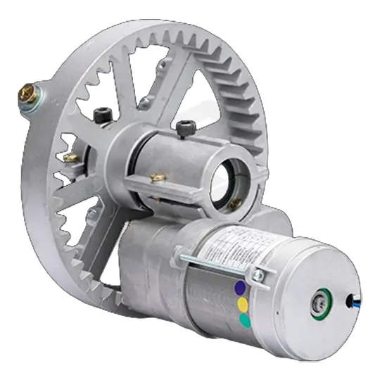 MOTOR PARA PUERTA ENROLLABLE 7V C/ MICRO, CREMALLERA DE ALUMINIO Y KIT ELECTRONICO