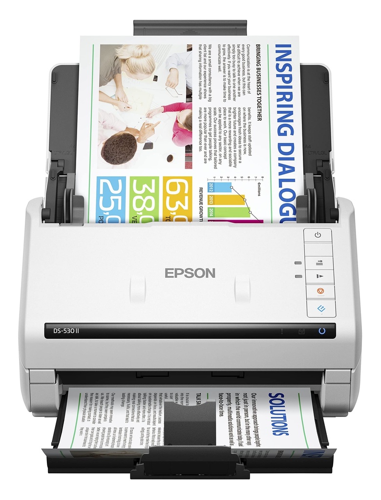 ESCANER EPSON DS-530II 35PPM/70IPM DUPLEX/ADF AUTOMATIC0 50PAG/ CIS/1200 DPI