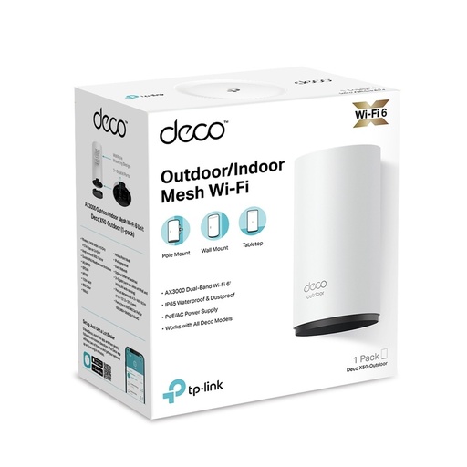 [DecoM4] ECOX50(3-PA CK)20260601 120525 ROUTER TP-LINK DECO X50 (3-PACK) SISTEMA WIFI DE MALLA AX3000/WIFI 6/HOMESHIELD/CONTROL D