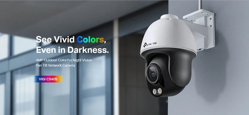 [CAMTPLVIGIC540S] CAMARA TP-LINK VIGI C540S 4MM PT EXT. 4MP COLORPRO VISION NOCTURNA DWR 30MTS ETHERNET POE IP66 DC12V