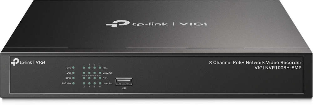 Network Video Recorder TP-Link Vigi 8ch PoE Plus 4K HDMI