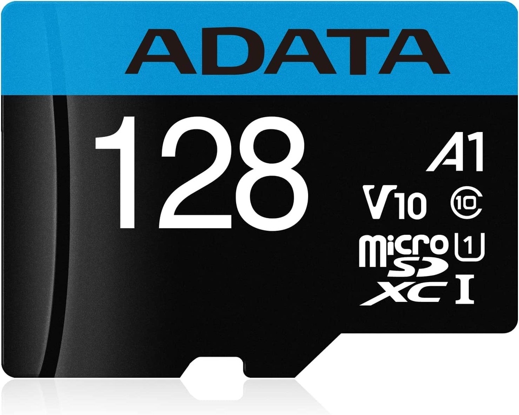 MICRO SDXC ADATA 128GB CON ADAPTADOR/UHS-I CLASS 10/V10/A1 (LECTURA 100MB/S ESCRITURA 25MB/S)