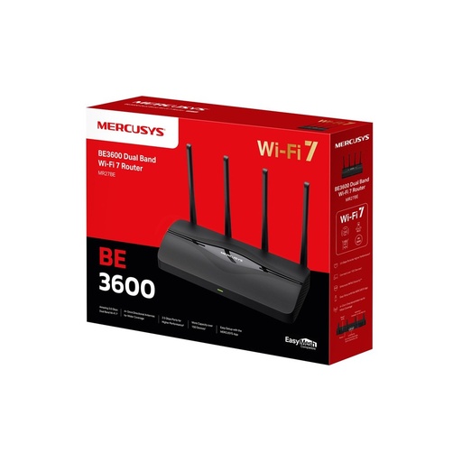 [MR27BE] ROUTER/MERCUSYS MR27BE WIFI 7/ BE3600/ 4 PUERTOS GIGABIT / 4 ANTENAS