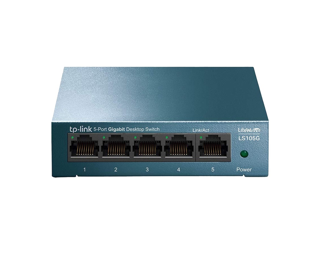 SWITCH GIGABIT ESCRITORIO 5-PORT 10-100-1000MBPS LS105G