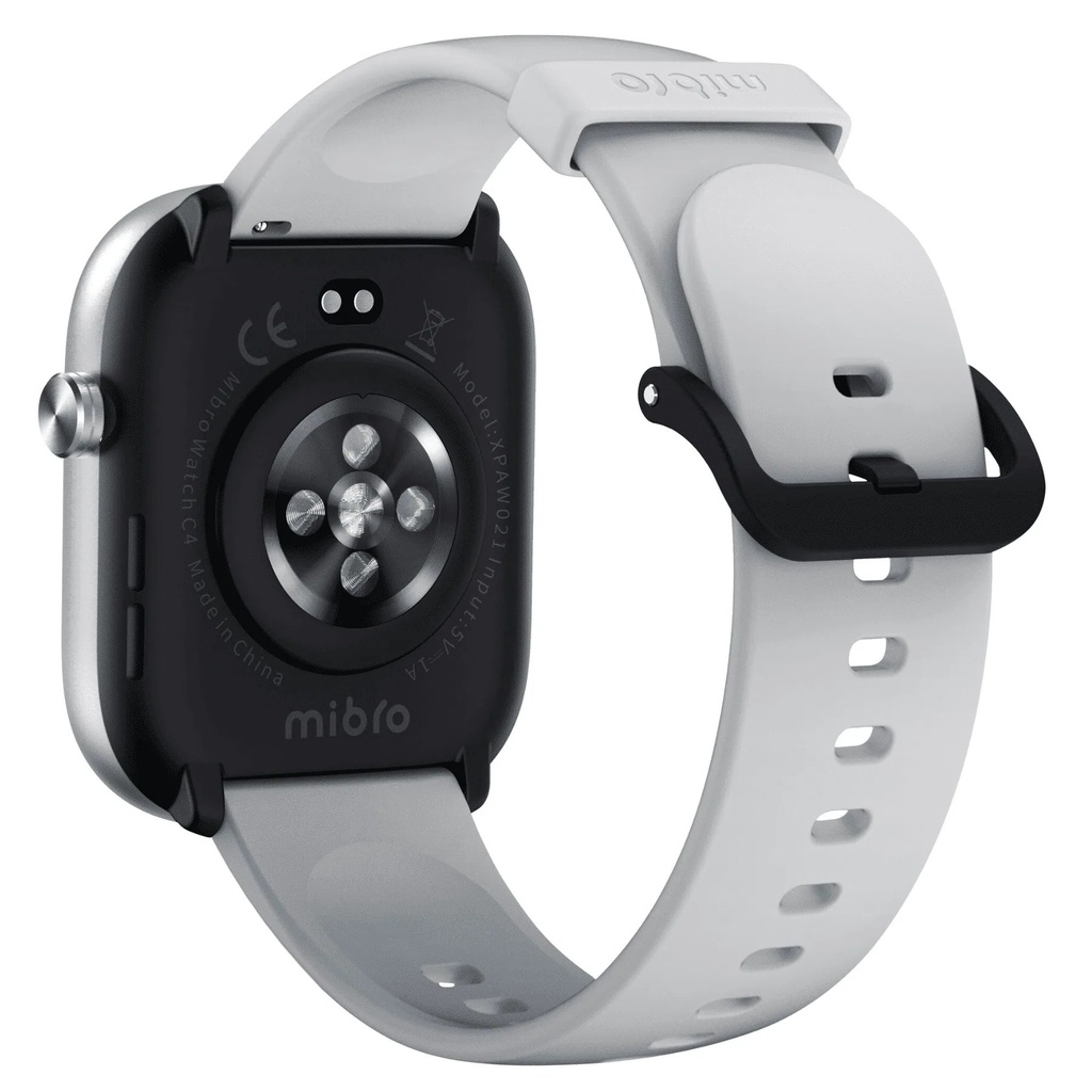 SMARTWATCH MIBRO/C4 PLATA BT 5.3 LLAMADAS 2.01 TFT 2ATM 100 MODOS ANDROID Y IOS
