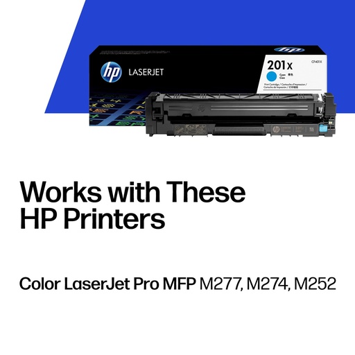 [CF401X] TONER HPINC 201X CYAN LASERJET M252/227W 2300 PAG CF401X