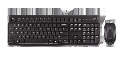 [KEYLOG920004428] TECLADO-MOUSE COMBO LOGITECH MK120 NEGRO USB PLUG AND PLAY RESISTENTE A SALPICADURAS