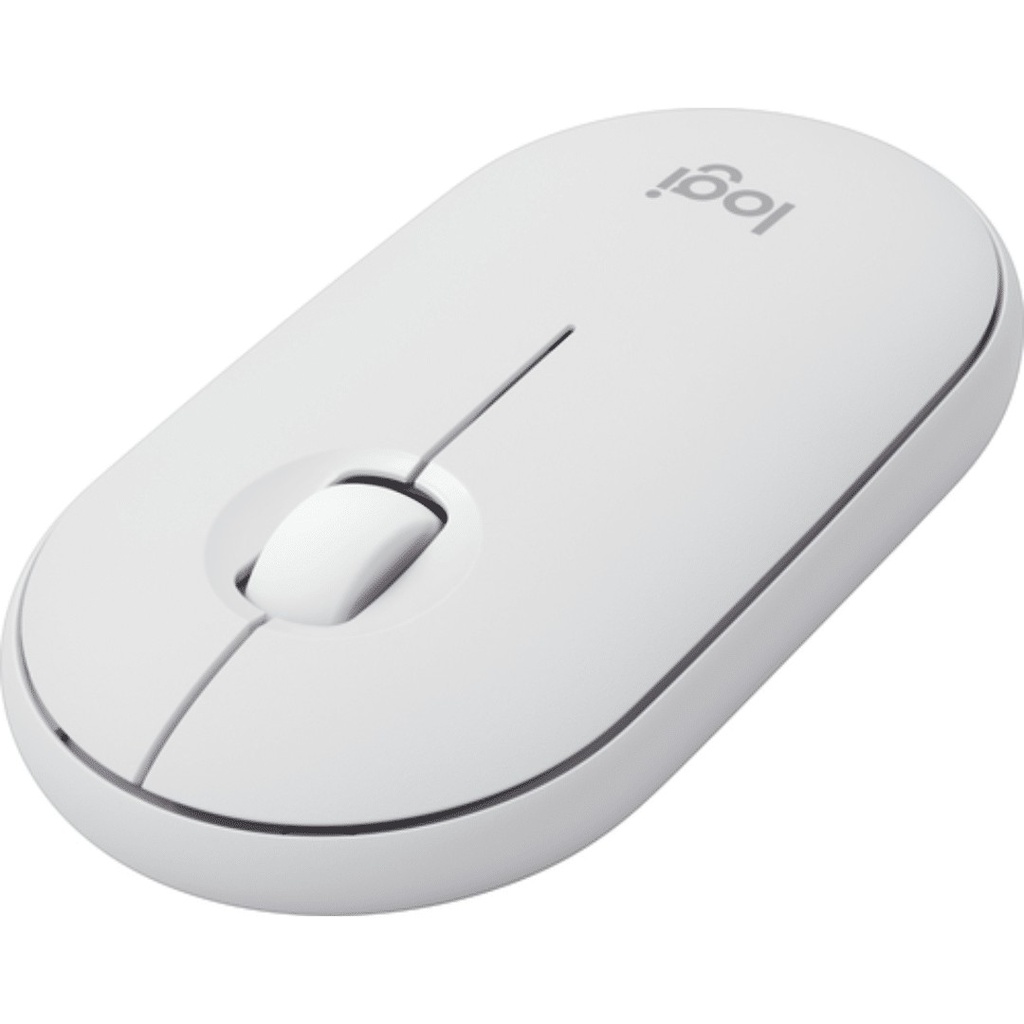 MOUSE LOGITECH M350S PEBBLE 2 BLANCO SILENCIOSO MINIMALISTA BLUETOOH MULTIDISPOSITIVO 4000DPI