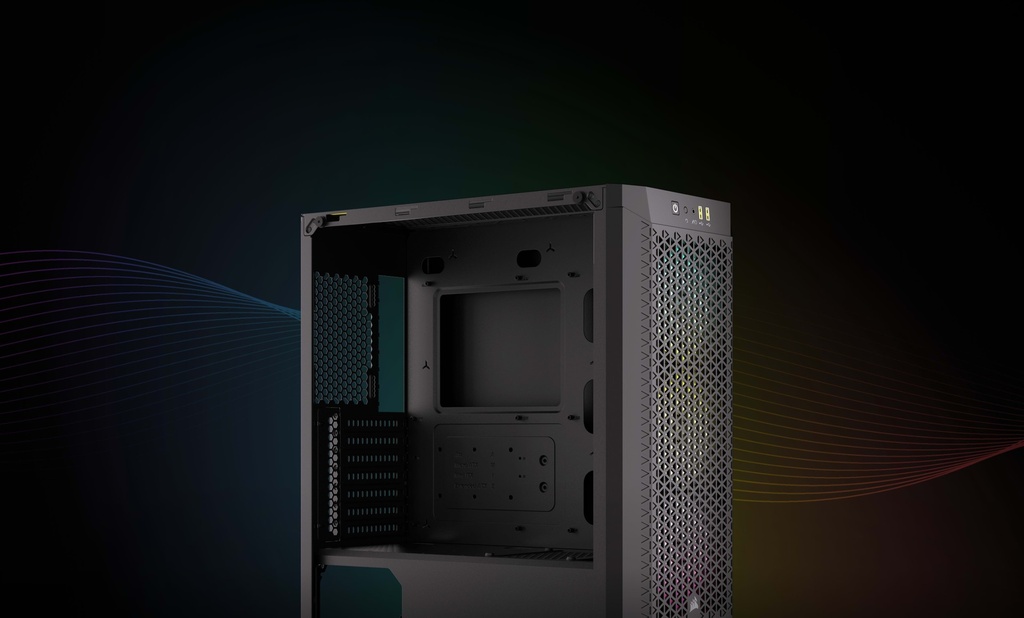 CASE CORSAIR ATX 480T RGB AIRFLOW TEMPERED GLAS 1TYPE-A 2USB3.2 3VENT.-RGB BLACK