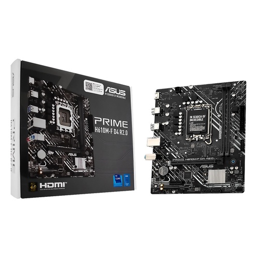 [MBOASUH610M-FD4] MBO ASUS PRIME H610M-F D4 14VA LGA1700 2DDR4-3200 1-HDMI M.2 2USB3.2 4USB2.0 PCIe4.0 mATX