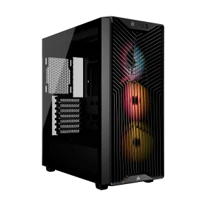 CASE CORSAIR ATX 3200D RS ARGB TEMPERED GLAS MID-TOWER USB3.2 USB2.0 SUP-9VENT. BLACK