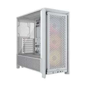 CASE CORSAIR FRAME 4000D RS ARGB Modular Mid-Tower Tempered Glass USB-C 2USB-A Blanco