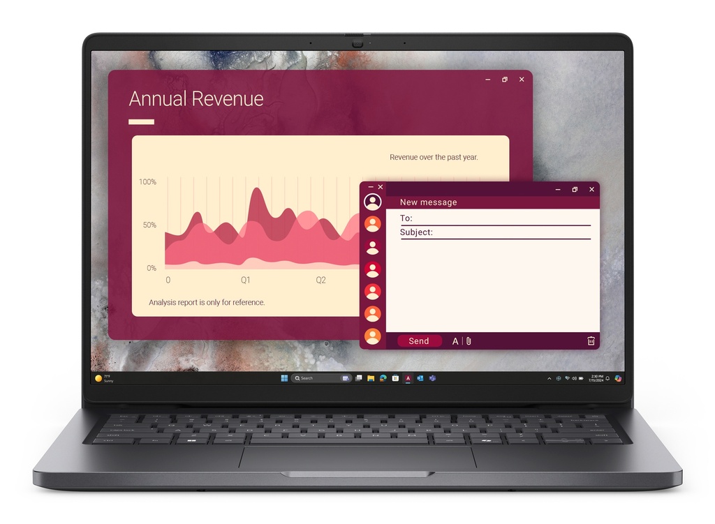 NOT. DELL PRO 14 PC14250 Core5-120U 16GB 512GB-M.2 14Inc-FHD+ W11Pro Black 1YB