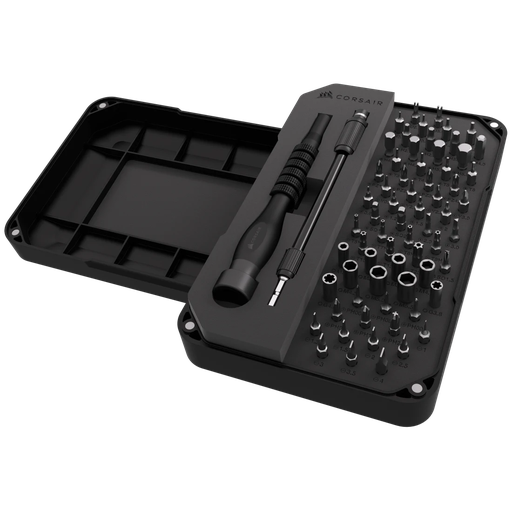 [HERCORCC9310003] KIT DE HERRAMIENTAS CORSAIR PARA MONTAJE DE PC 65 PUNTAS-DEST. EXTEN.-FLEXIBLE BANDEJA