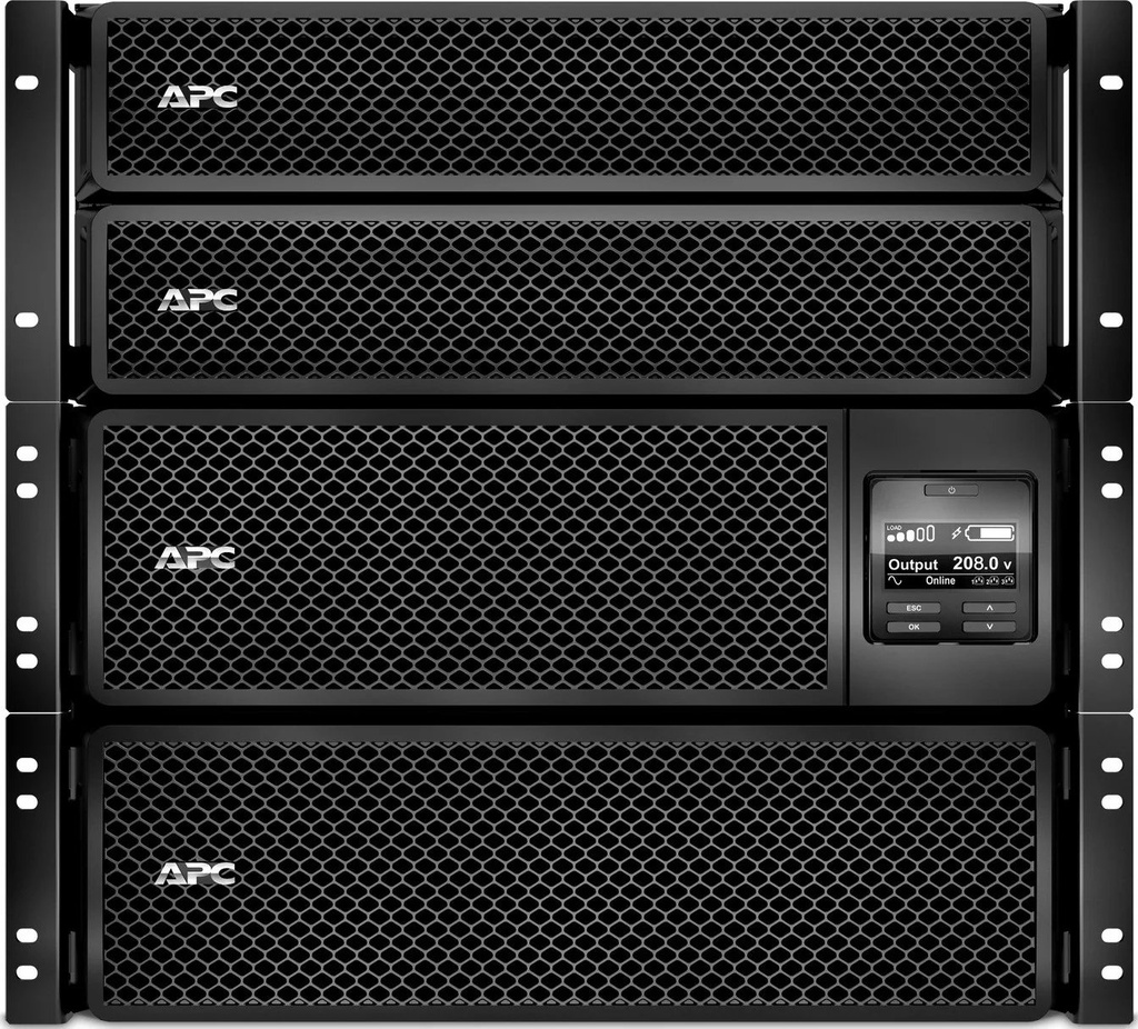 APC SMART - UPS SRT 10KVA RM WITH 208/240V TO 120V 10KVA STEP-DOWN TRA