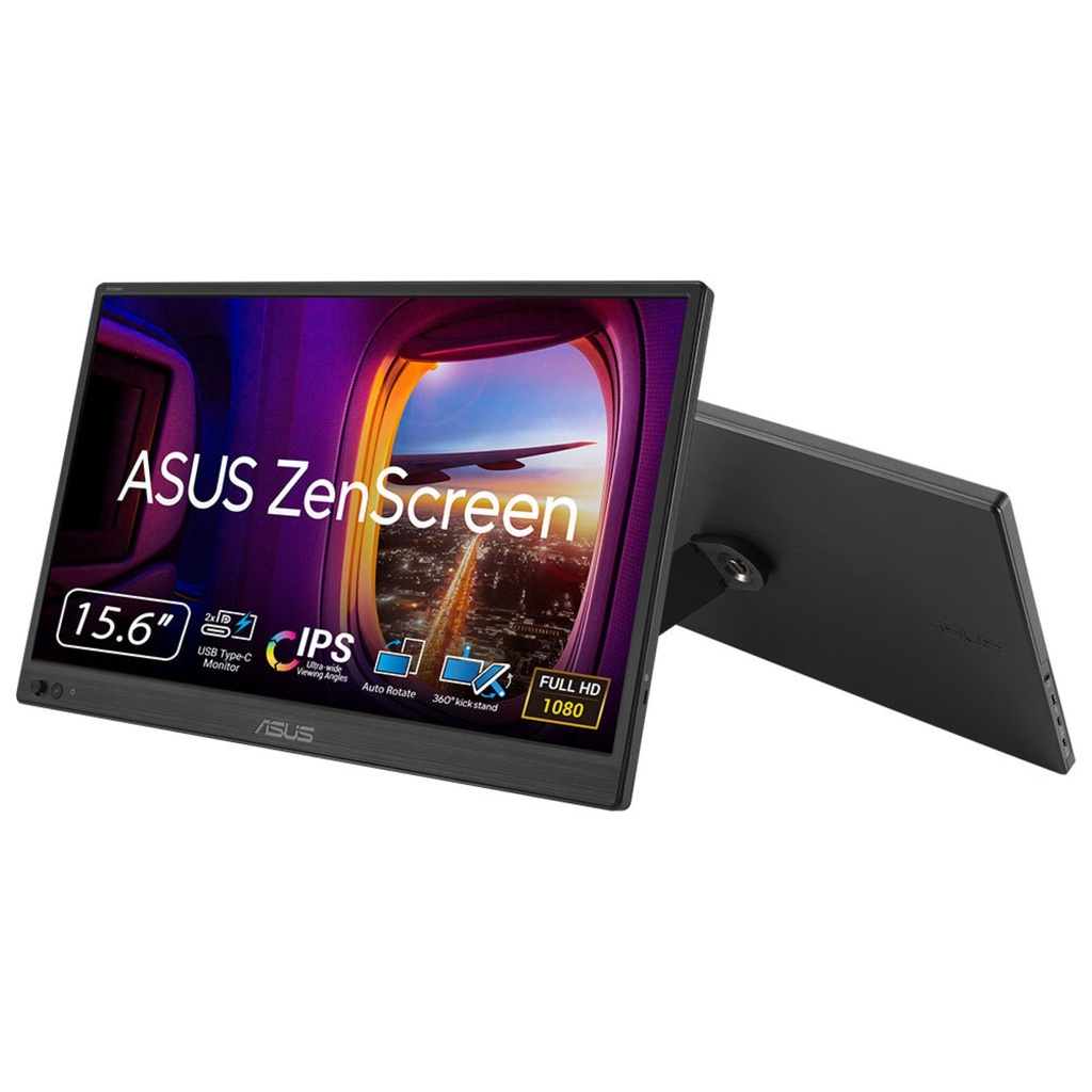 MONITOR ASUS ZenScreen 15.6Inch IPS MB169CK FULL-HD HDMI 2USB-C Soporte-360 Black