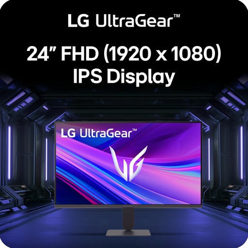 [TS-002243] MONITOR LG 23.8Inch UltraGear FHD IPS Gaming 144Hz 1ms HDMI DP Slim Stand Black