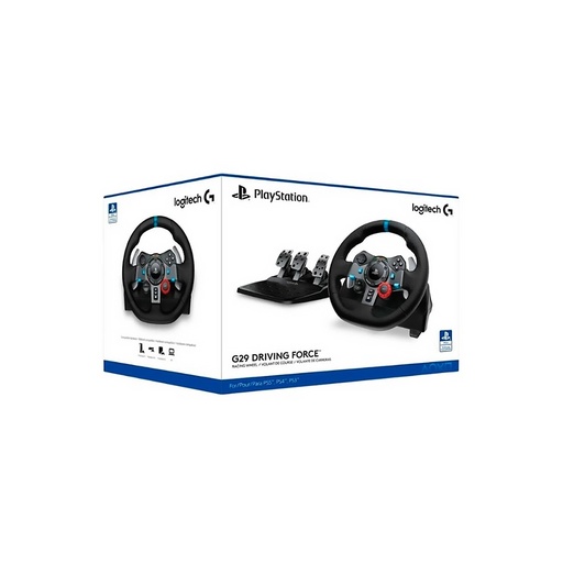 [TS-003711] VOLANTE DRIVING LOGITECH G29 NEGRO PS3-PS4-PC SIMULACION INMERSIVA-PEDALES AJUSTABLES