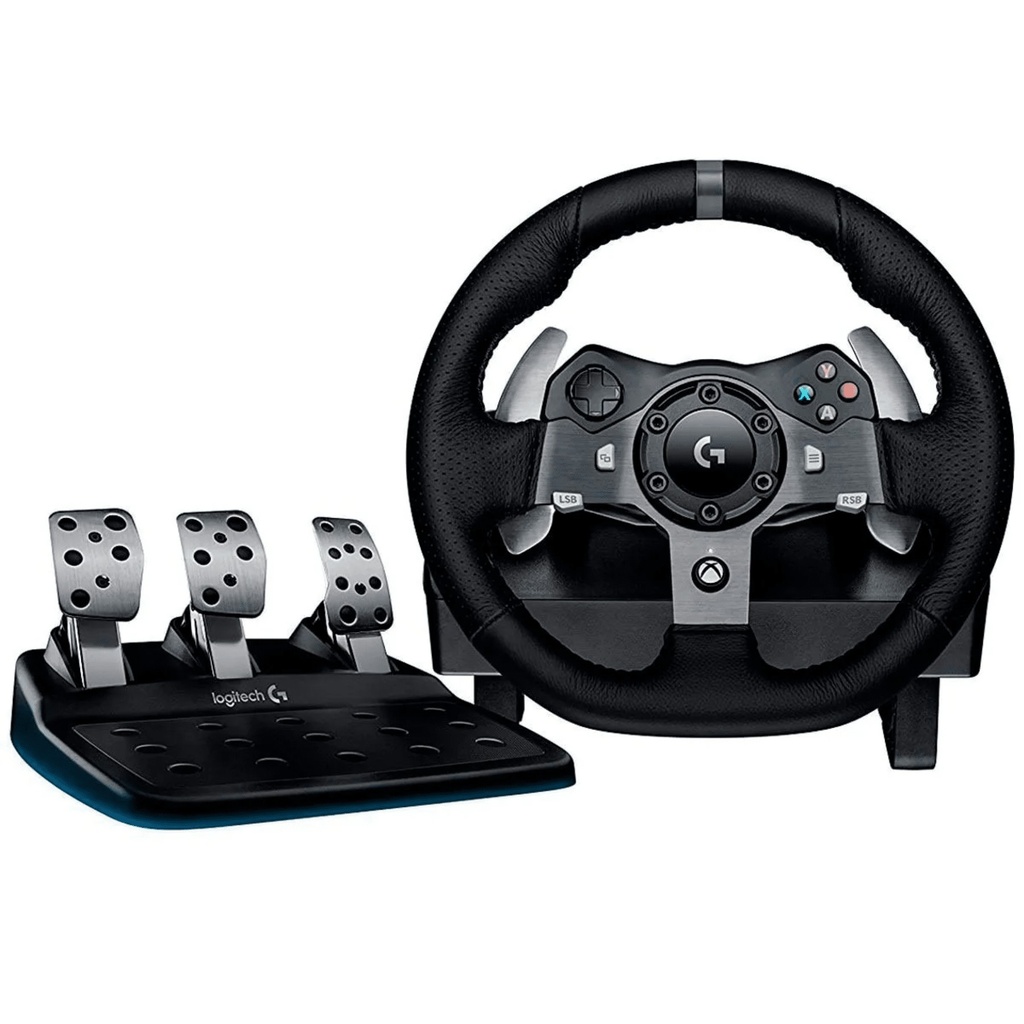 VOLANTE DRIVING LOGITECH G920 NEGRO XBOX ONE-PC SIMULACION INMERSIVA-PEDALES AJUSTABLES