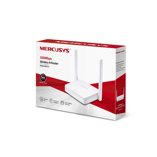 [MW301R] ROUTER MERCUSYS MW301R N300 2 ANT., 3 PTOS. FE, CONTROL PARENTAL, RED INVITADOS