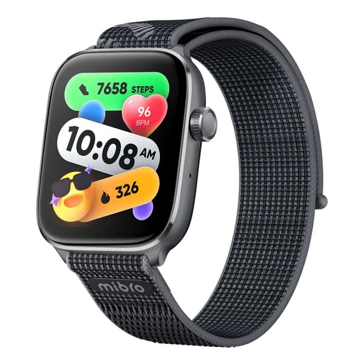 [XPAW027] SMARTWATCH MIBRO/FIT NEGRO /BT 5.3 /BAT. 300MAH /1.75 AMOLED /5ATM /150 MODOS SPORT