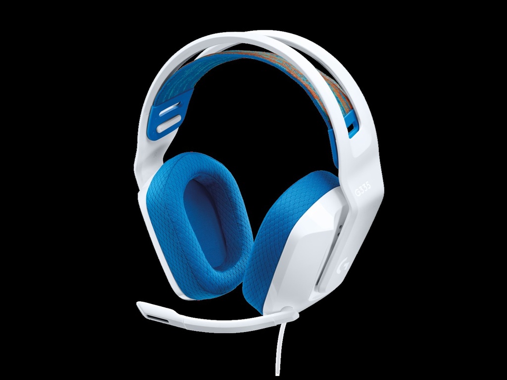 HEADSETS/LOGITECH G335/WIRED/CONTROLES INTEGRADOS/20HZ/87.5 DB SPL/MW /TOMA DE AUDIO 3.5MM/BLANCO