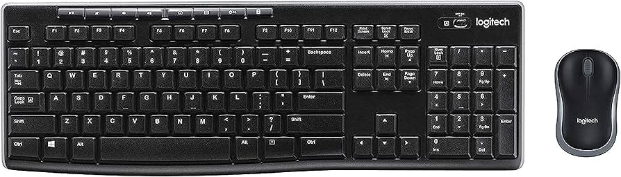 [920-004432-NEGRO] COMBO LOGITECH/TECLADO Y MOUSE MK270/WIRELESS/NUM-PAD/RESIST.SALPICADURAS/TECLAS CONCAVAS