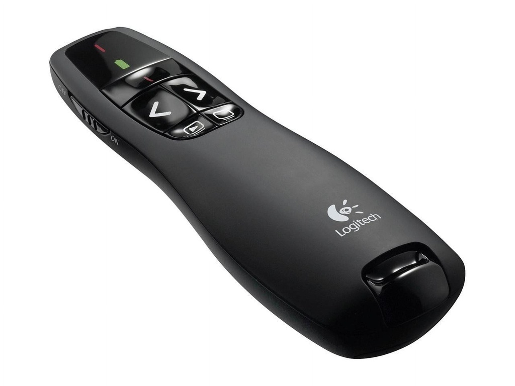 [910-001354] PRESENTADOR/LOGITECH R400/WIRELESS/LASER/2.4 GHZ/ DISTANC. 15MT
