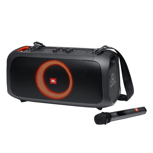 [JBLGOPARTYON] PARLANTE JBL PARTY BOX ON THE GO ESSENTIAL IPX4 100W MIC BLUETOOTH TWS BLACK