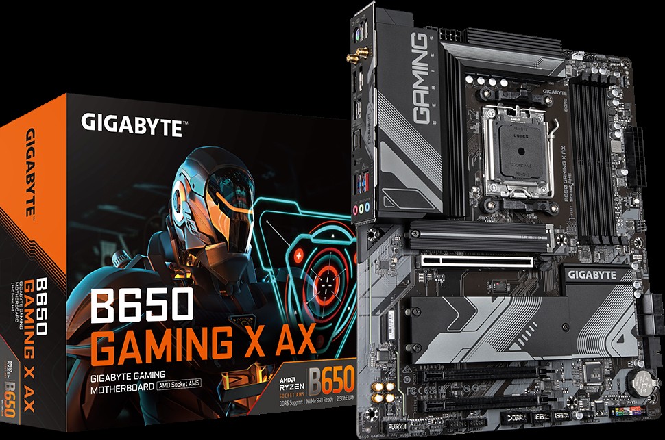 [9MB65GX2-00-G12] MAINBOARD GIGABYTE/B650 GAMING X AX REV 1.3 AM5 4XDDR5 ATX