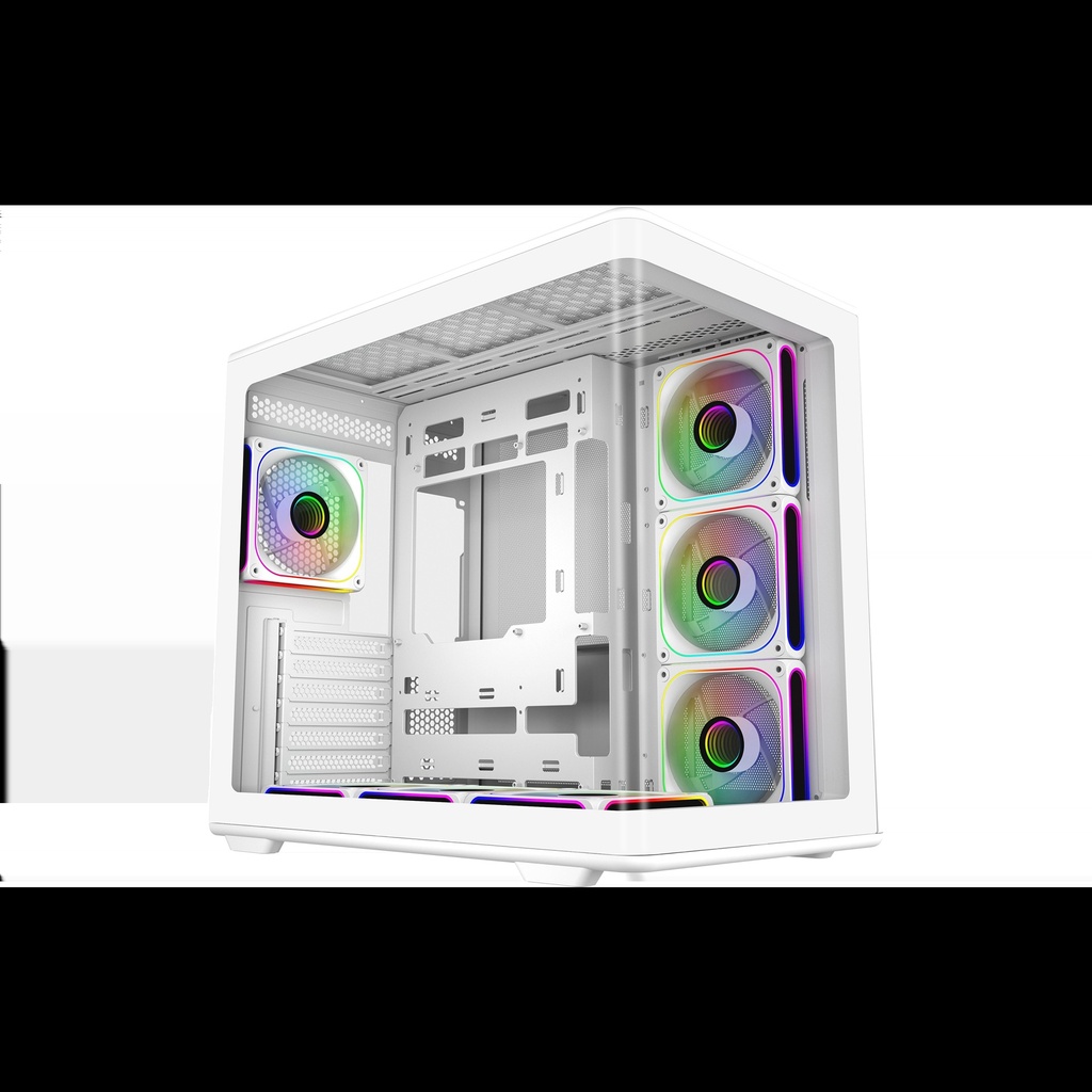 [E600-WGNN-S01] CASE COOLER MASTER/MID TOWER ELITE 600 WHITE 1X120MM ARGB REAR 3X120MM SIDE MOUNT