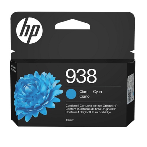 [4S6X5PL] CONSUMIBLE/HPINC 938 CYAN OJ 9110/9120/9130/9720/9730 800 PAGA 4S6X5PL