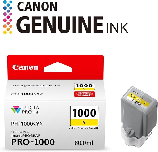[0549C003AB] TINTA PFI-1000 AMARILLO 80ML IMAGEPROGRAF PRO-1000