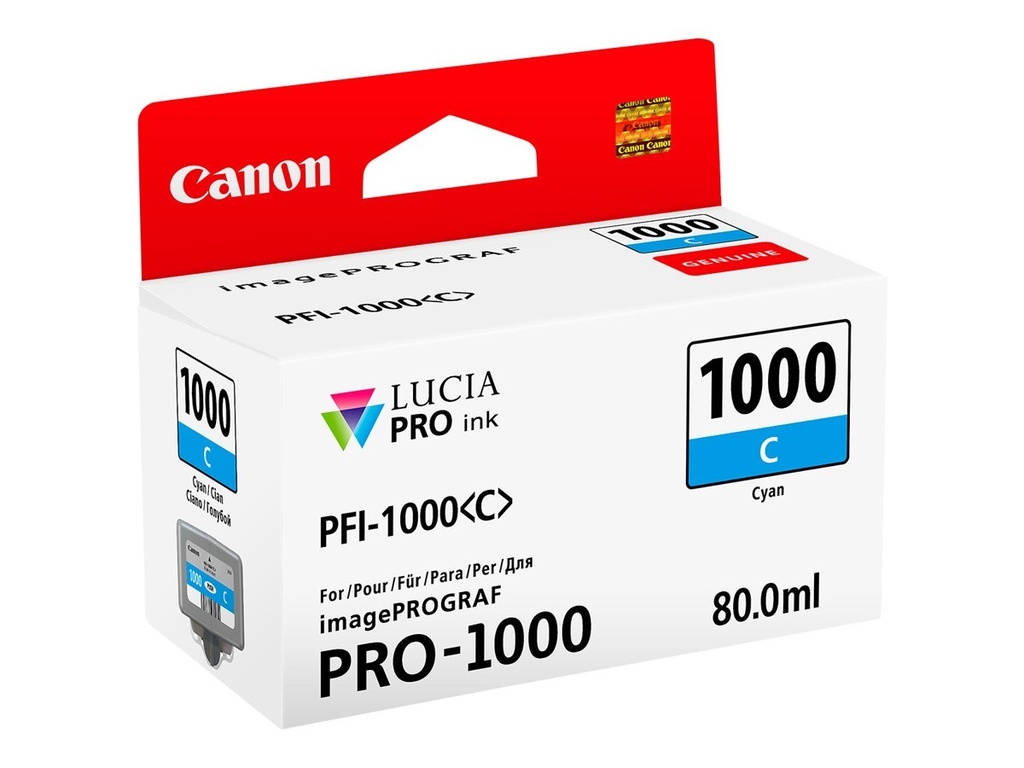 TINTA PFI-1000 ROJO 80ML IMAGEPROGRAF PRO-1000