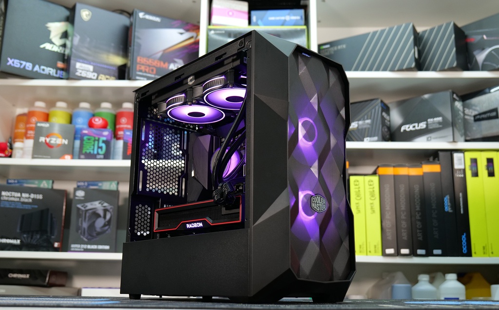 CASE COOLER MASTER/TD300 MASTERBOX BLACK MESH MINI TOWER MICRO ATX 2X120MM FRONT