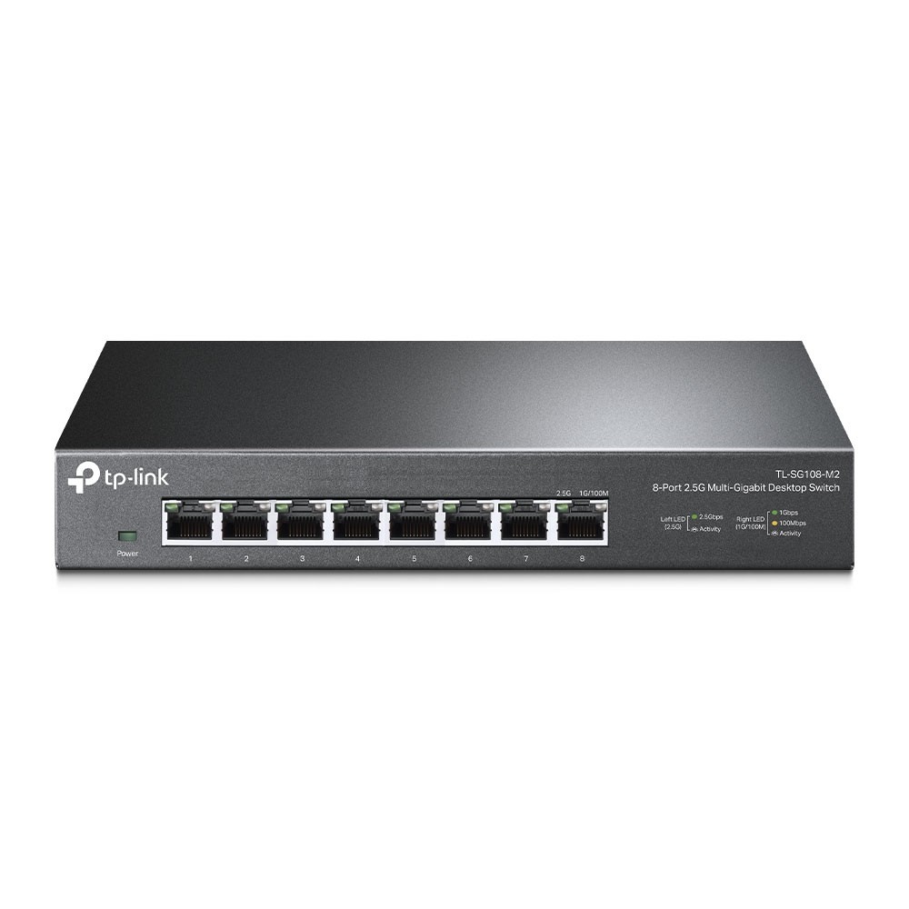 SWITCHES/TPLINK TL-SG108-M2/ 8 PUERTOS 2.5 GBPS/ NO ADMINISTRABLE