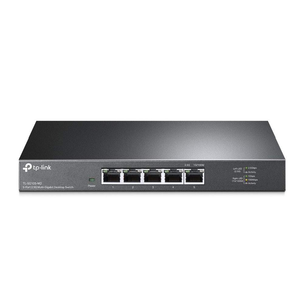 [TL-SG105-M2] SWITCHES/TPLINK TL-SG105-M2/ 5 PUERTOS 2.5 GBPS/ NO ADMINISTRABLE