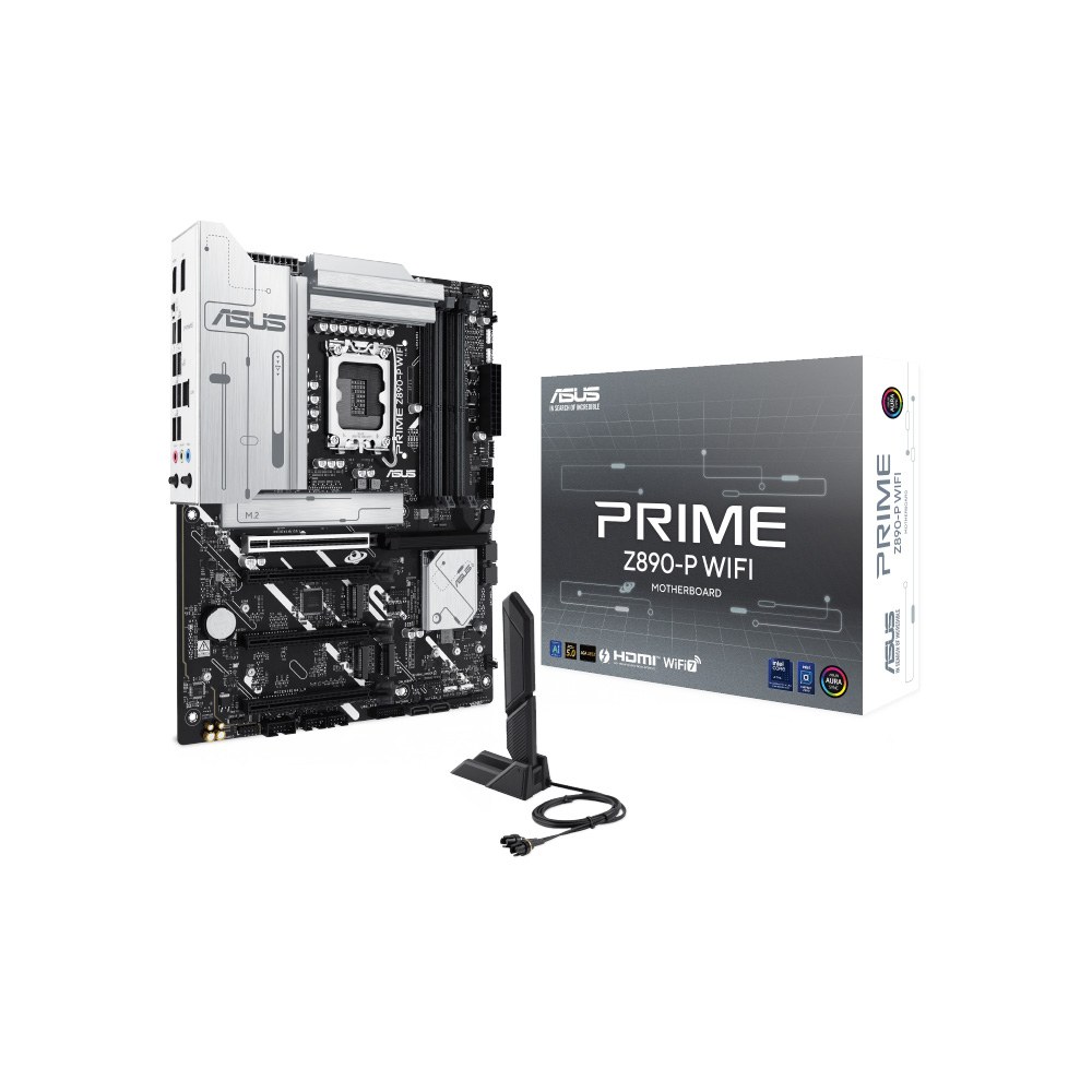[PRIMEZ890-PWIFI] MAINBOARD/ASUS PRIME Z890-P WIFI LGA1851 ATX DDR5 WIFI7 4XM.2 PCIE 5.0 BIOS FLASHBACK
