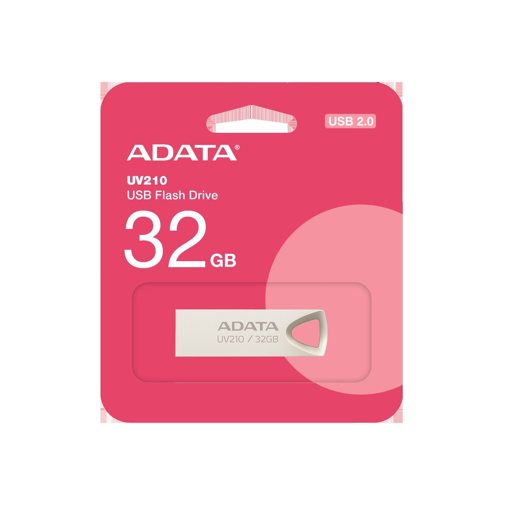 FLASH MEMORY ADATA UV210 64GB USB 2.0, METALICO