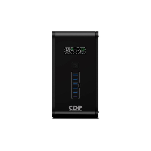 [R-SMART1210] UPS CDP INTERACTIVO R-SMART1210 / 1200VA – 720W / 5 TOMAS AVR – 5 SUP / 120VCA