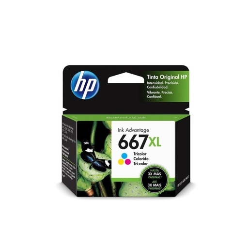 [3YM80AL] TINTA HPINC 667XL TRICOLOR 1275/2775/4175/4176/6078/23336/2374/6076 330 PAGS 3YM80AL