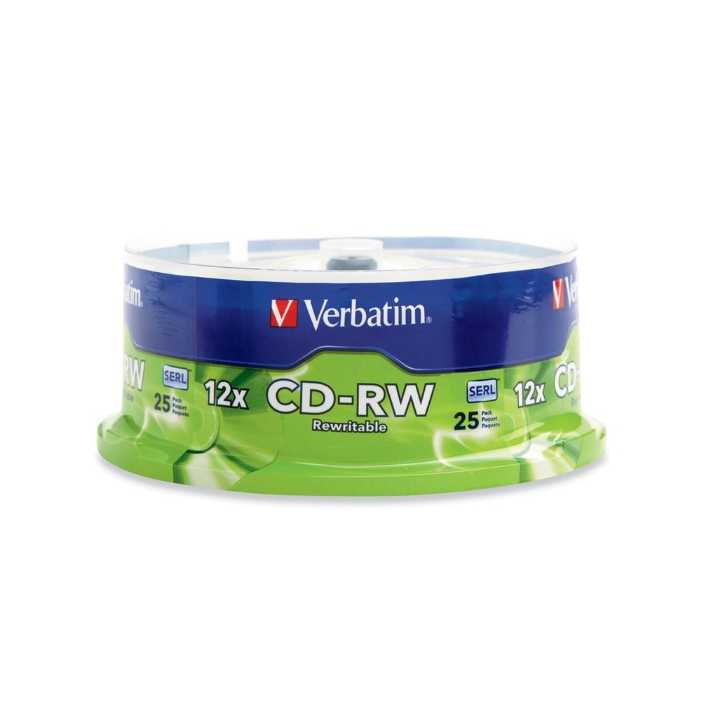 [95155] OPTICO VERBATIM 95155 CD-RW 80MIN 700MB 12X TORRE 25 UNDS.