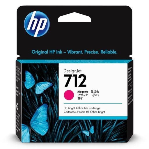 [3ED68A] TINTA HPINC 712 MAGENTA DJ T210/T230/T250/T630/T650 29 ML 3ED68A