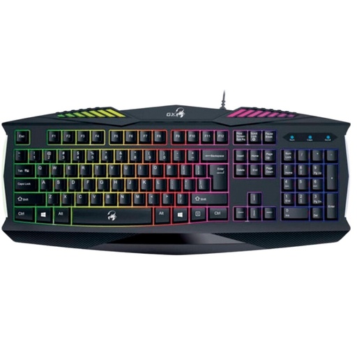 [31310475101] TECLADO GENIUS GAMING SCORPION K220 NEGRO USB / RGB / TECLAS RESISTENTES / 2MM PULSACIONES