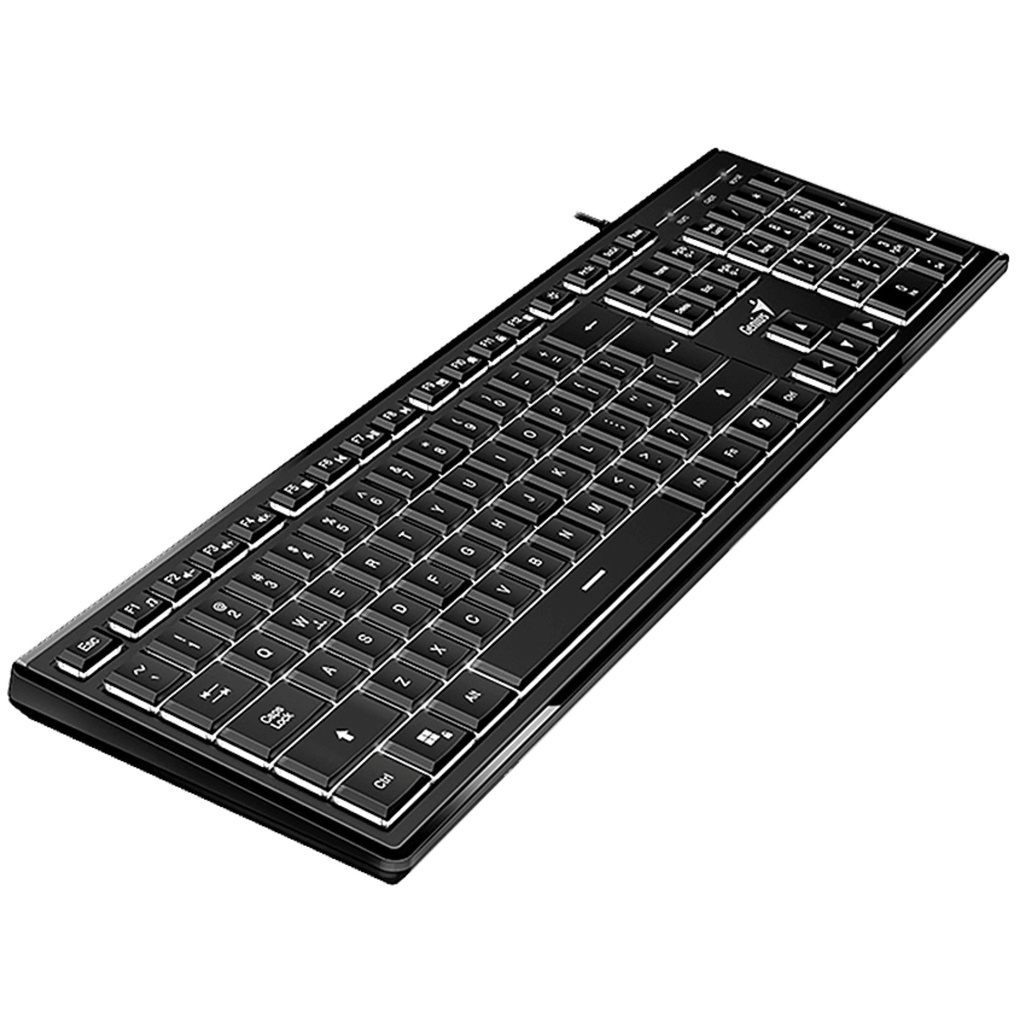 TECLADO  SLIMSTAR 820 NEGRO USB ILUMINADO Y TECLA COPILOT