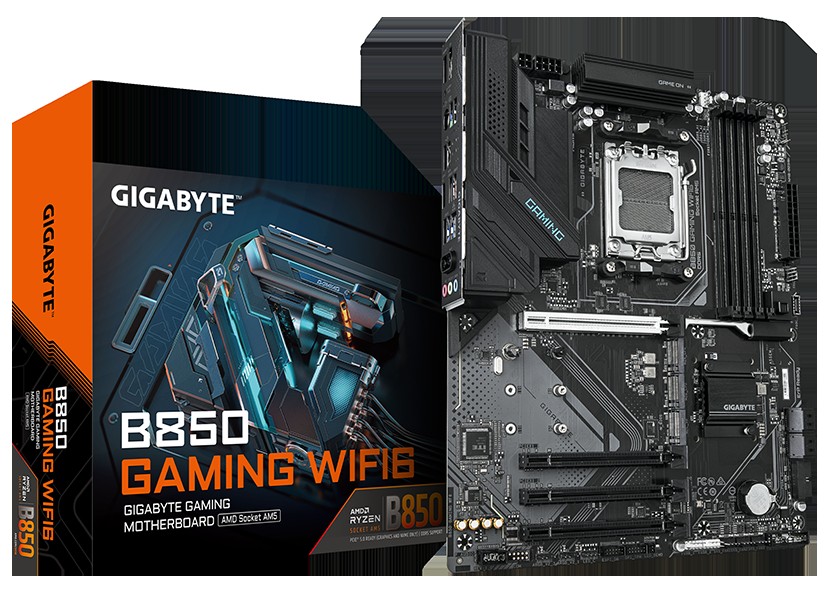 [B850GAMINGWF61.0] MAINBOARD GIGABYTE/B850 GAMING WIFI6 AM5 DDR5 UP TO 256GB 9MB85GW-00-G10