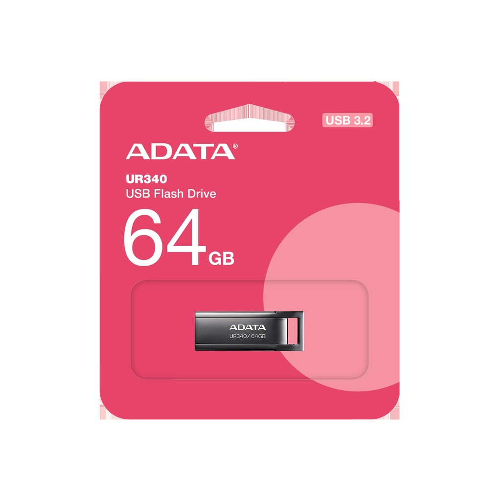 FLASH MEMORY ADATA 64GB-UR340 USB3.2 PLATA