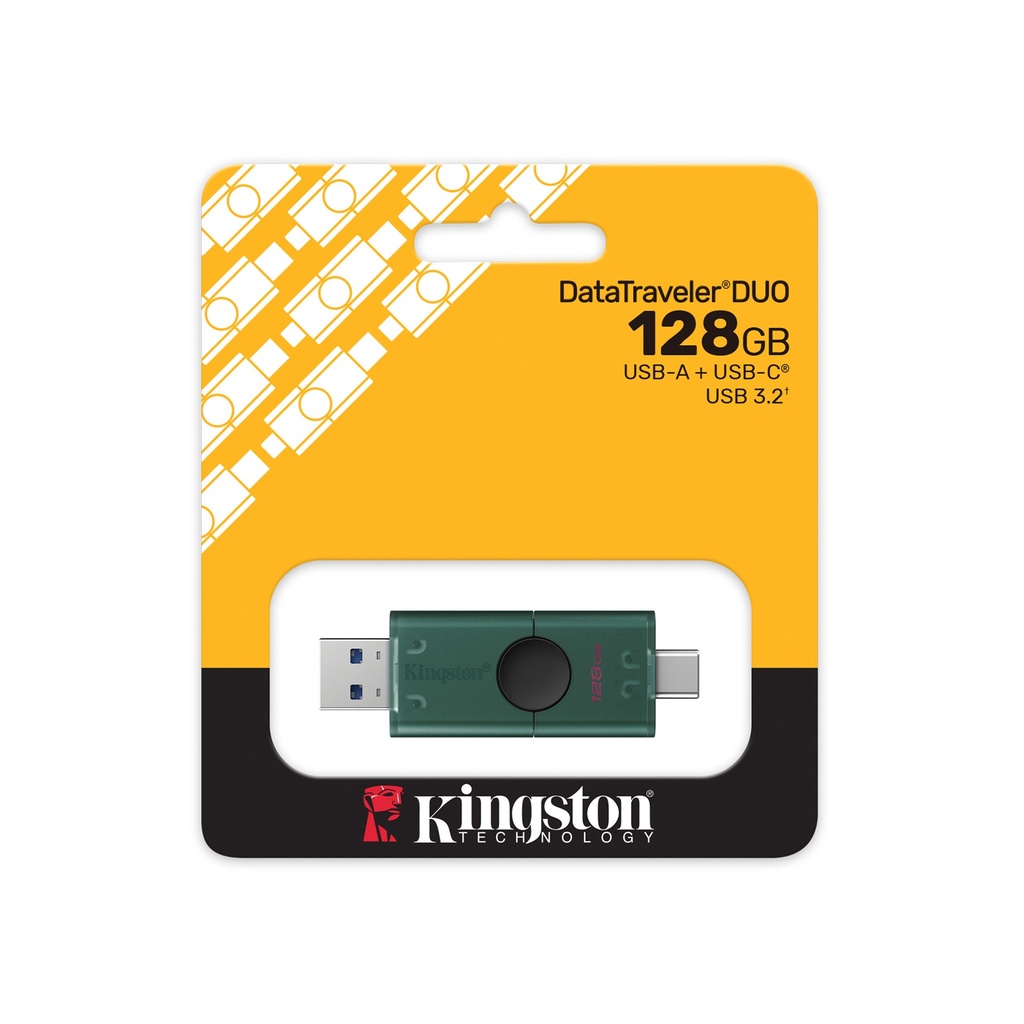 FLASH MEMORY KINGSTON 128GB DataTraveler DUO USB-A USB-C Tapa Deslizante